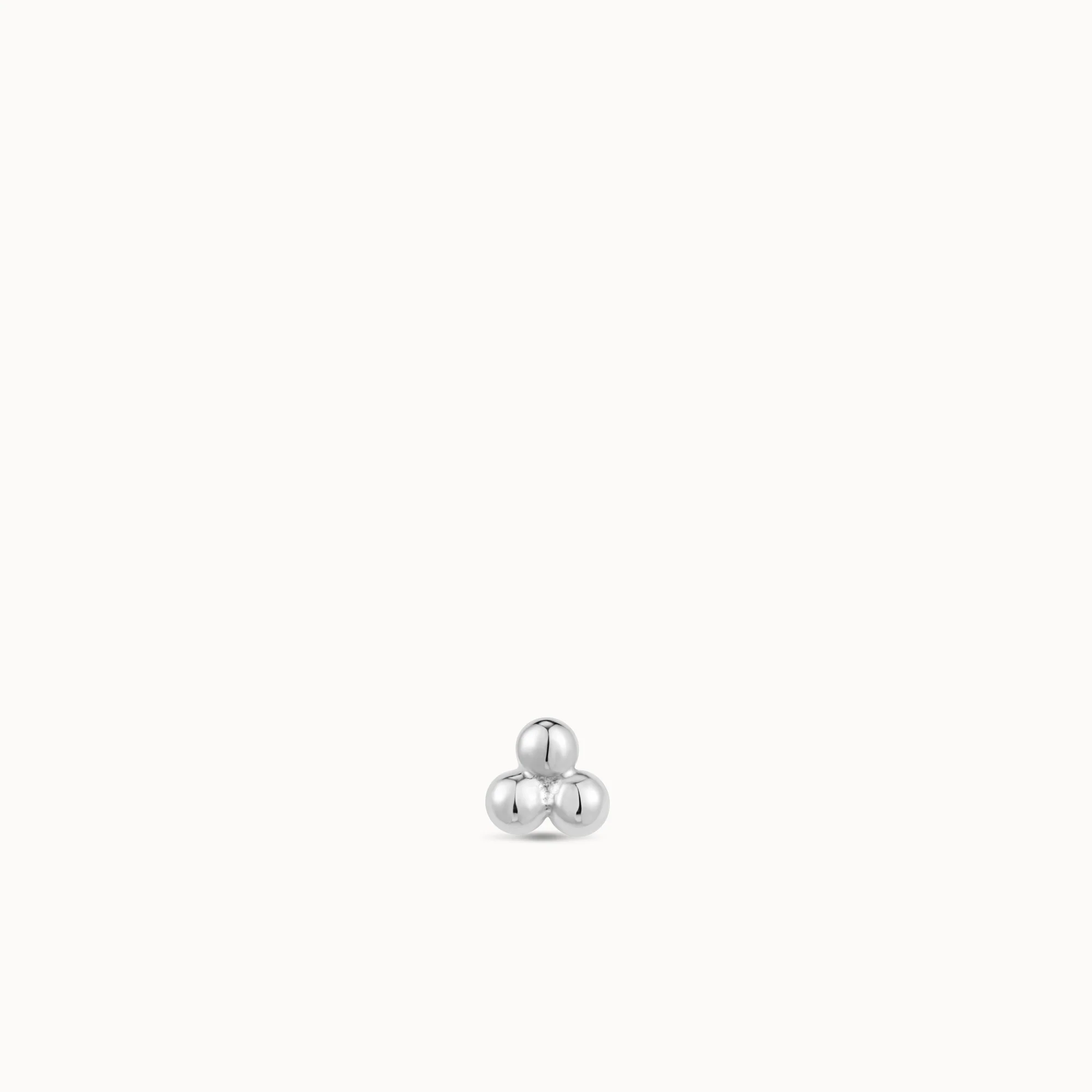 14k Ball Trinity Flat Back Stud - Image 3
