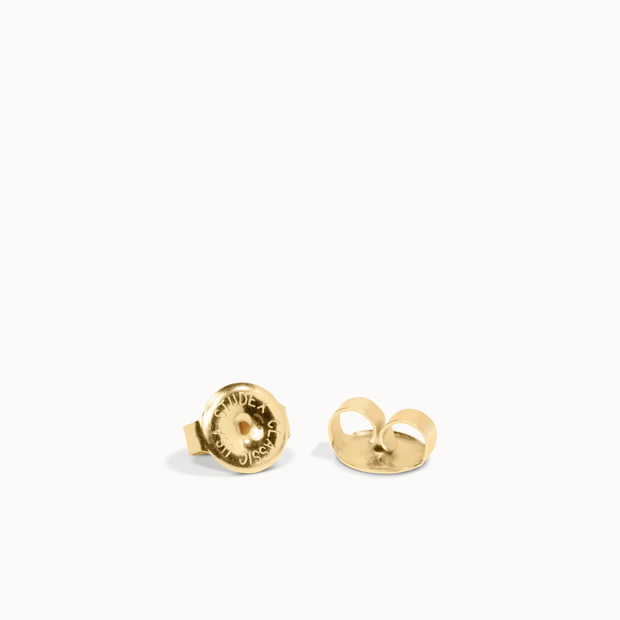 14k CZ Princess Cut Studs - 5mm - Image 7