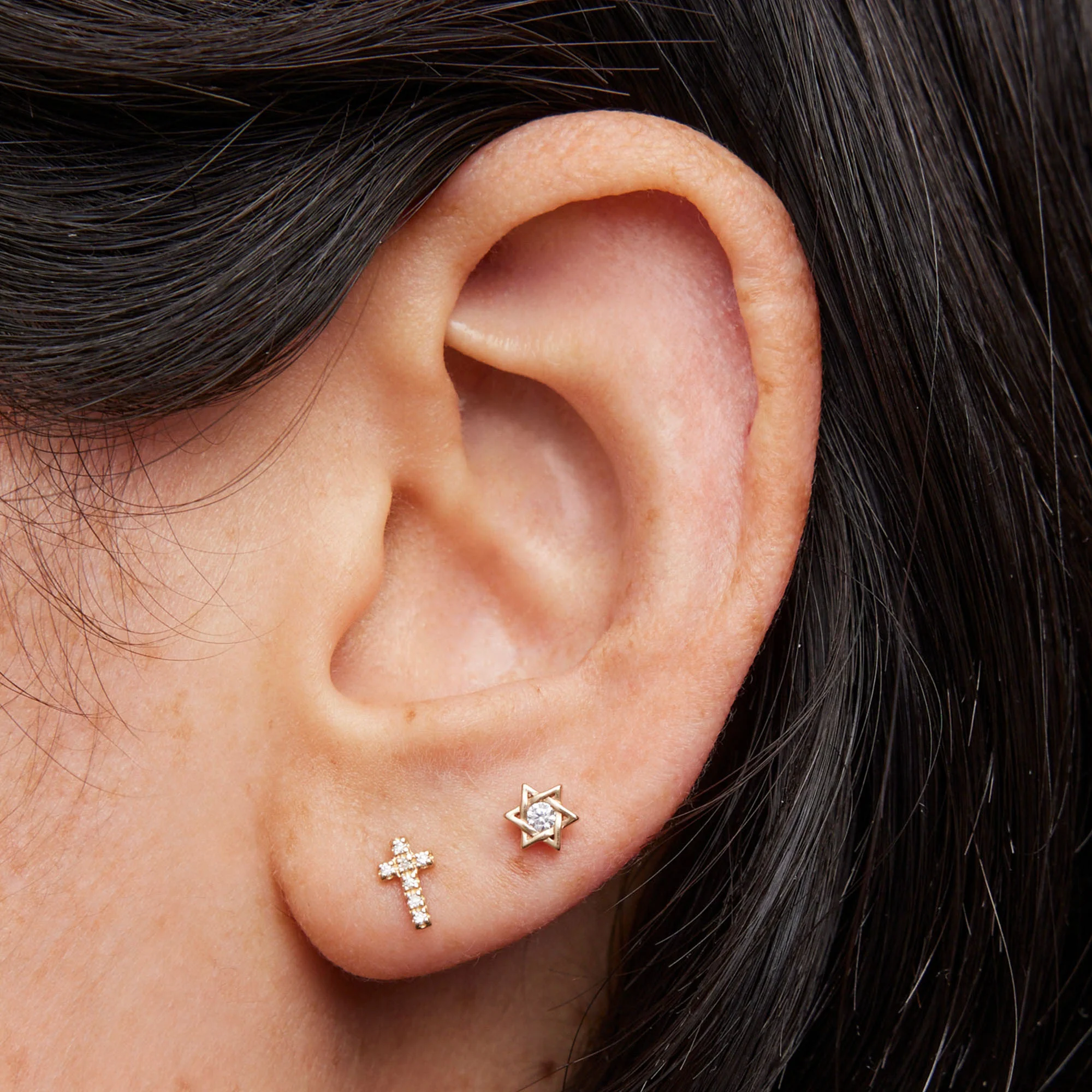 14k Lab Diamond Star of David - Image 2