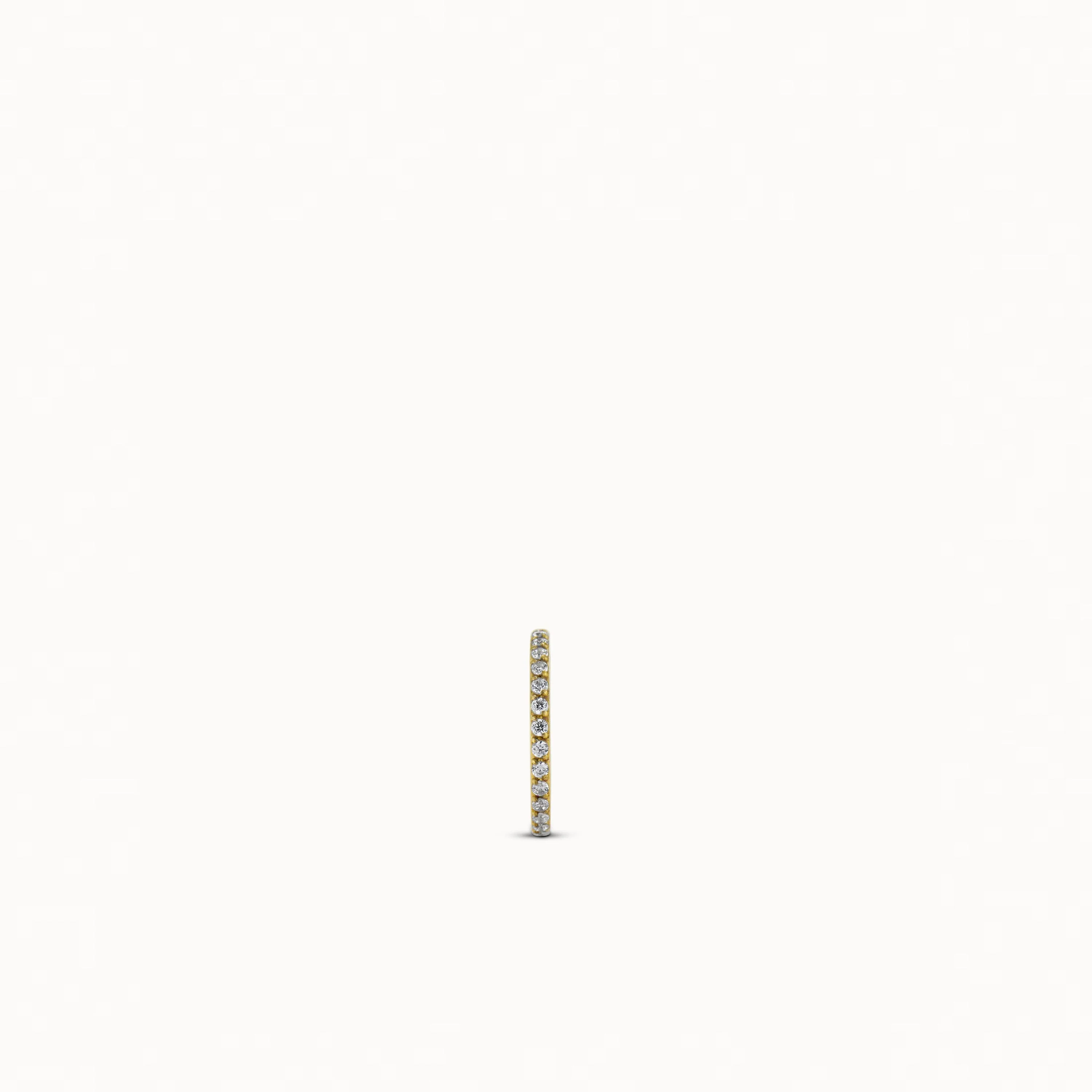 24k CZ Endless Hoop 10mm - Image 8