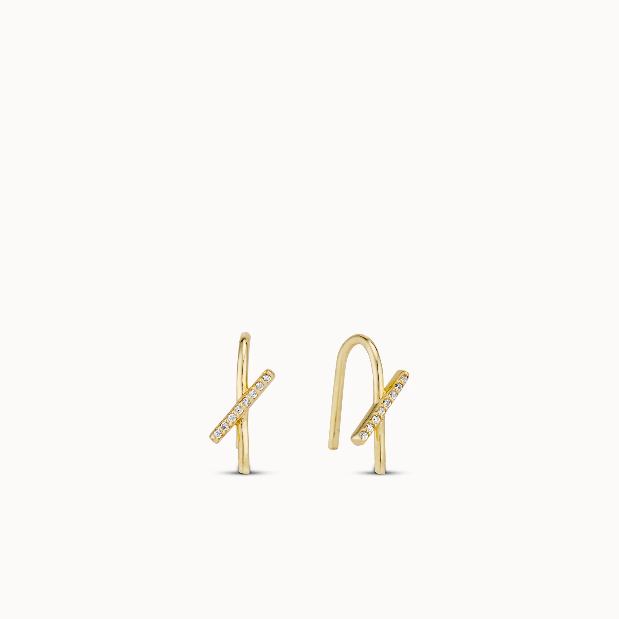 CrissCross CZ Hoops
