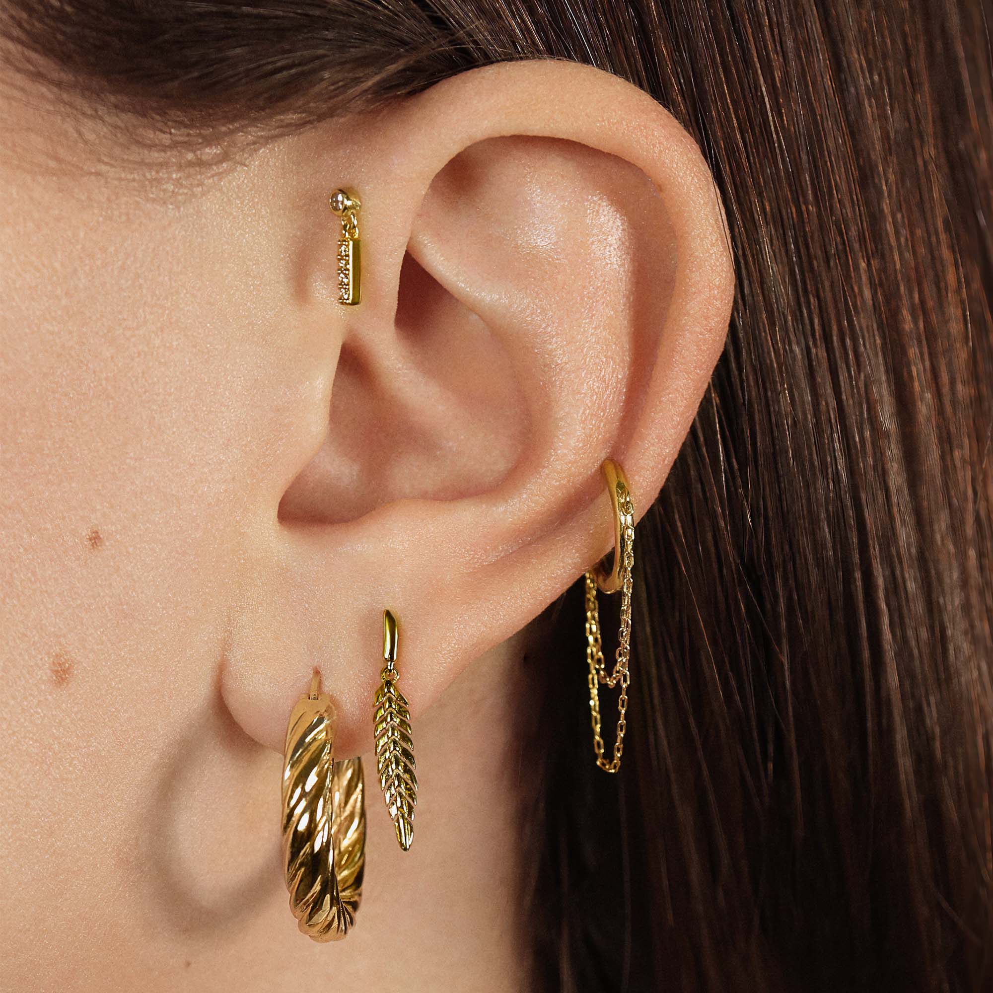 Dusk to Dawn CZ Drop Studs - Image 2