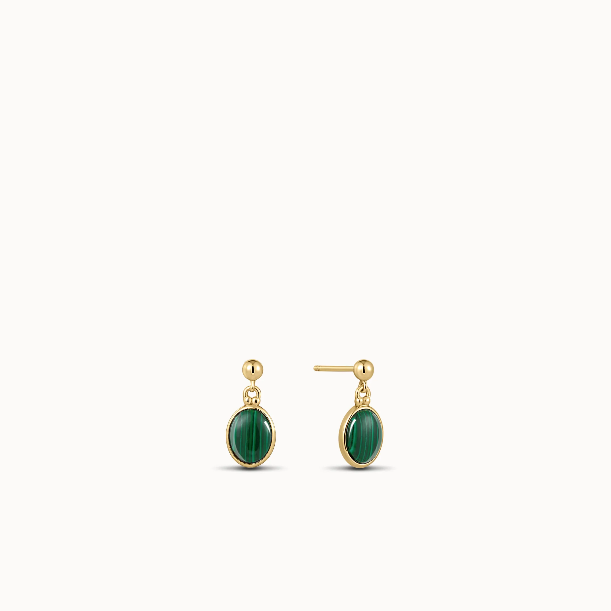 Malachite Drop Earrings