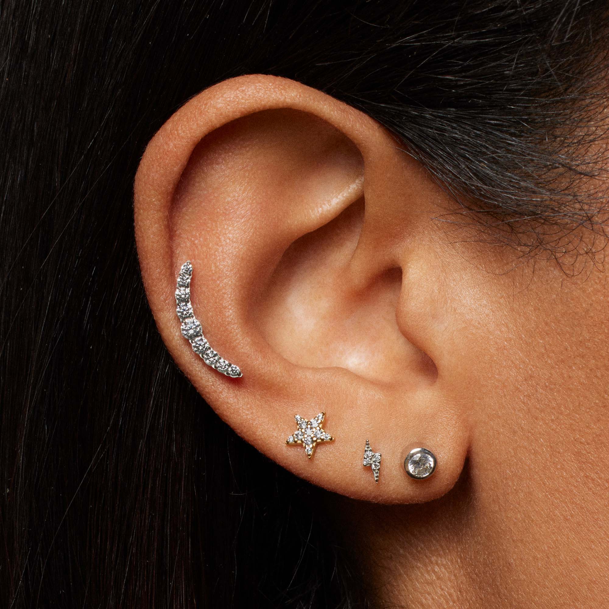 Star Micro Pavé Studs - Image 3