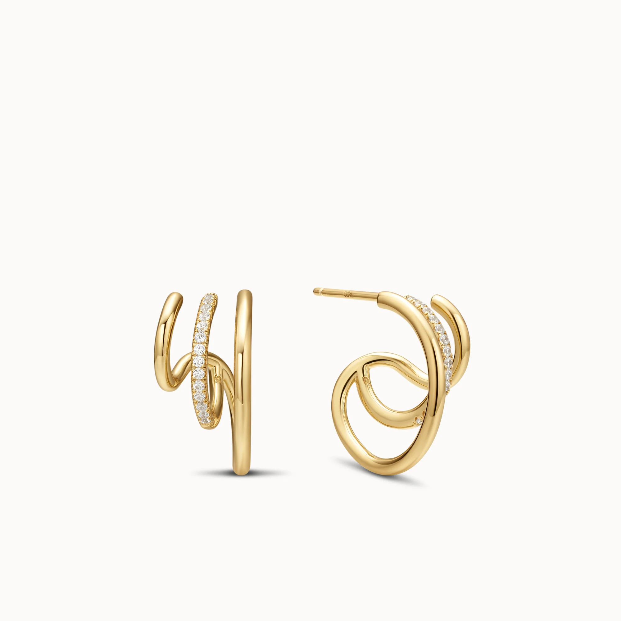 Triad CZ Hoops