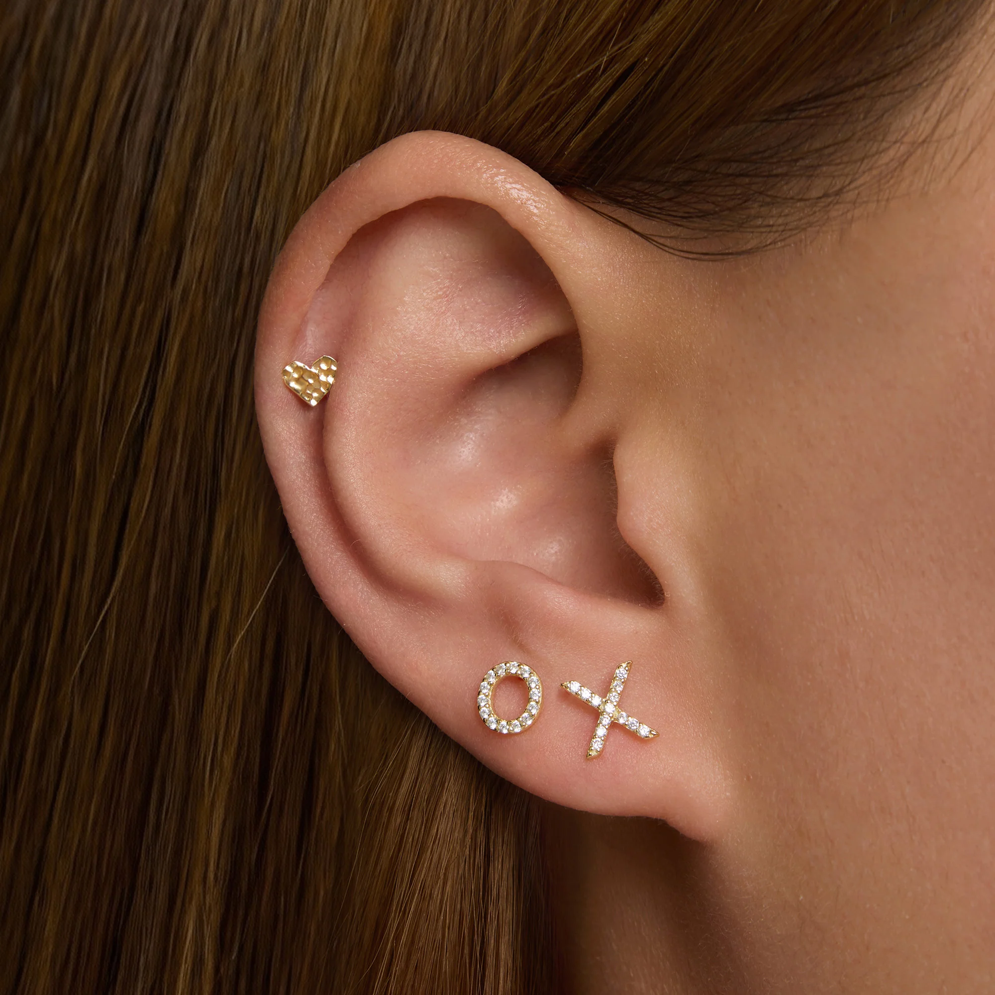 XO CZ Studs - Image 2